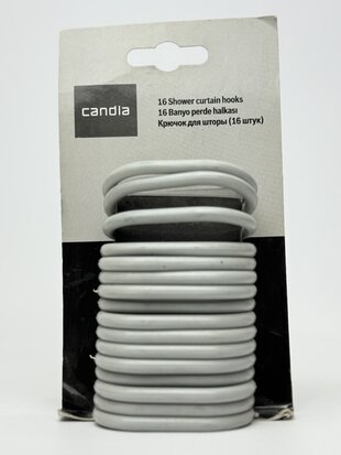 Кільце для карнизу Candia. метал. cіре. арт.05414
