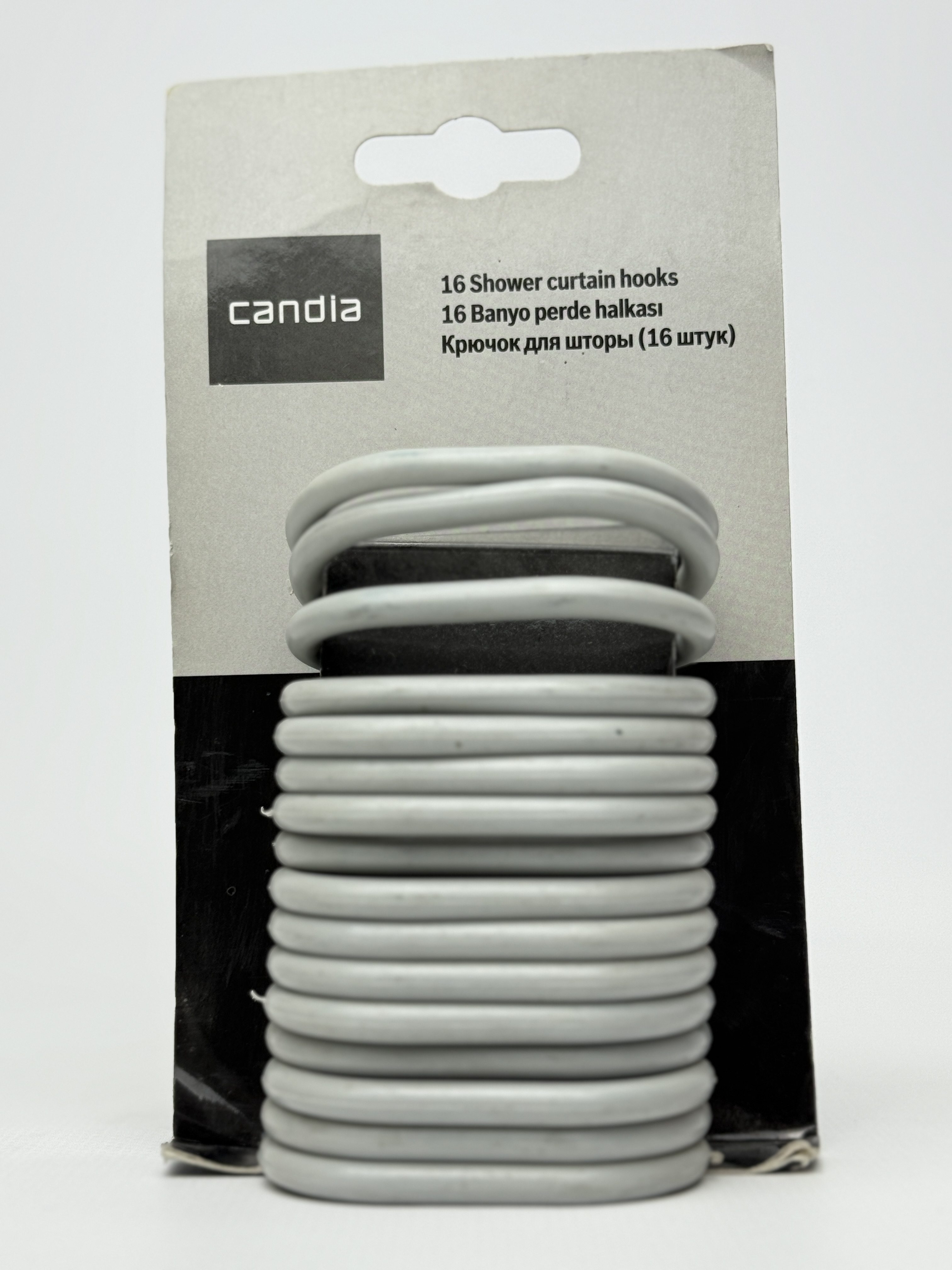 Кільце для карнизу Candia. метал. cіре. арт.05414