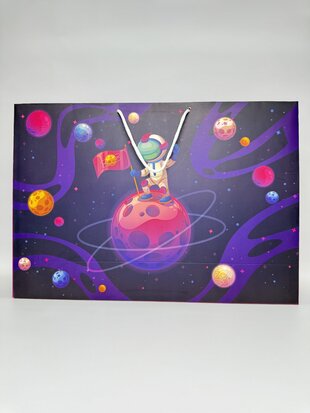 Пакет подарунковий 32*42 Космонавт XL12MS