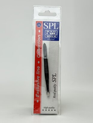 SPL пінцет чорний зкошений 9158