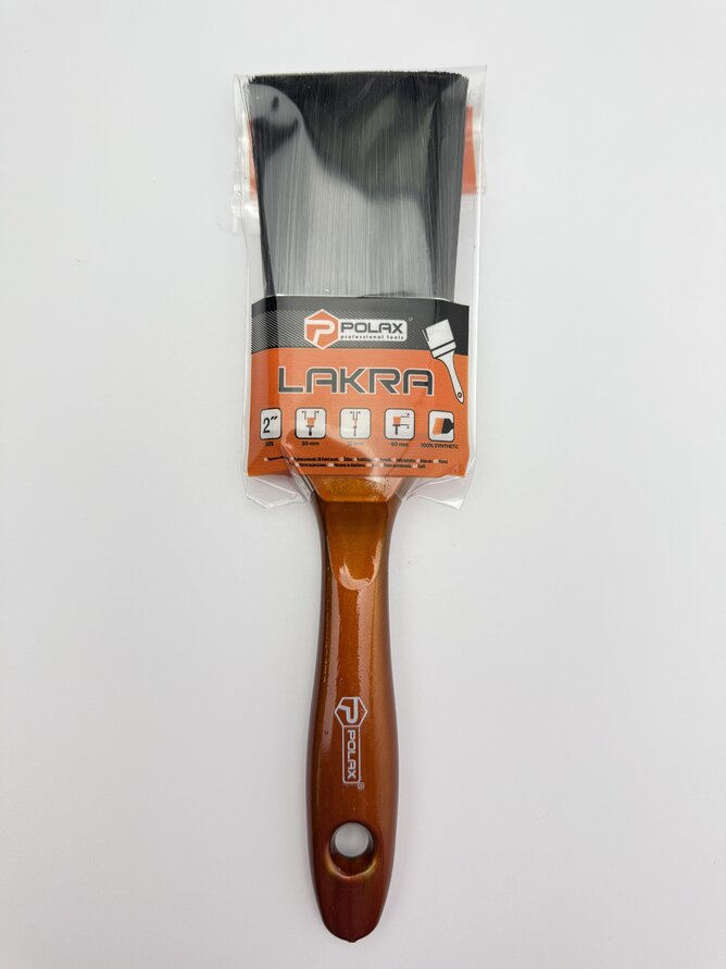 Пензель Лакра 2/50 мм дерев.ручка.штучн ворс