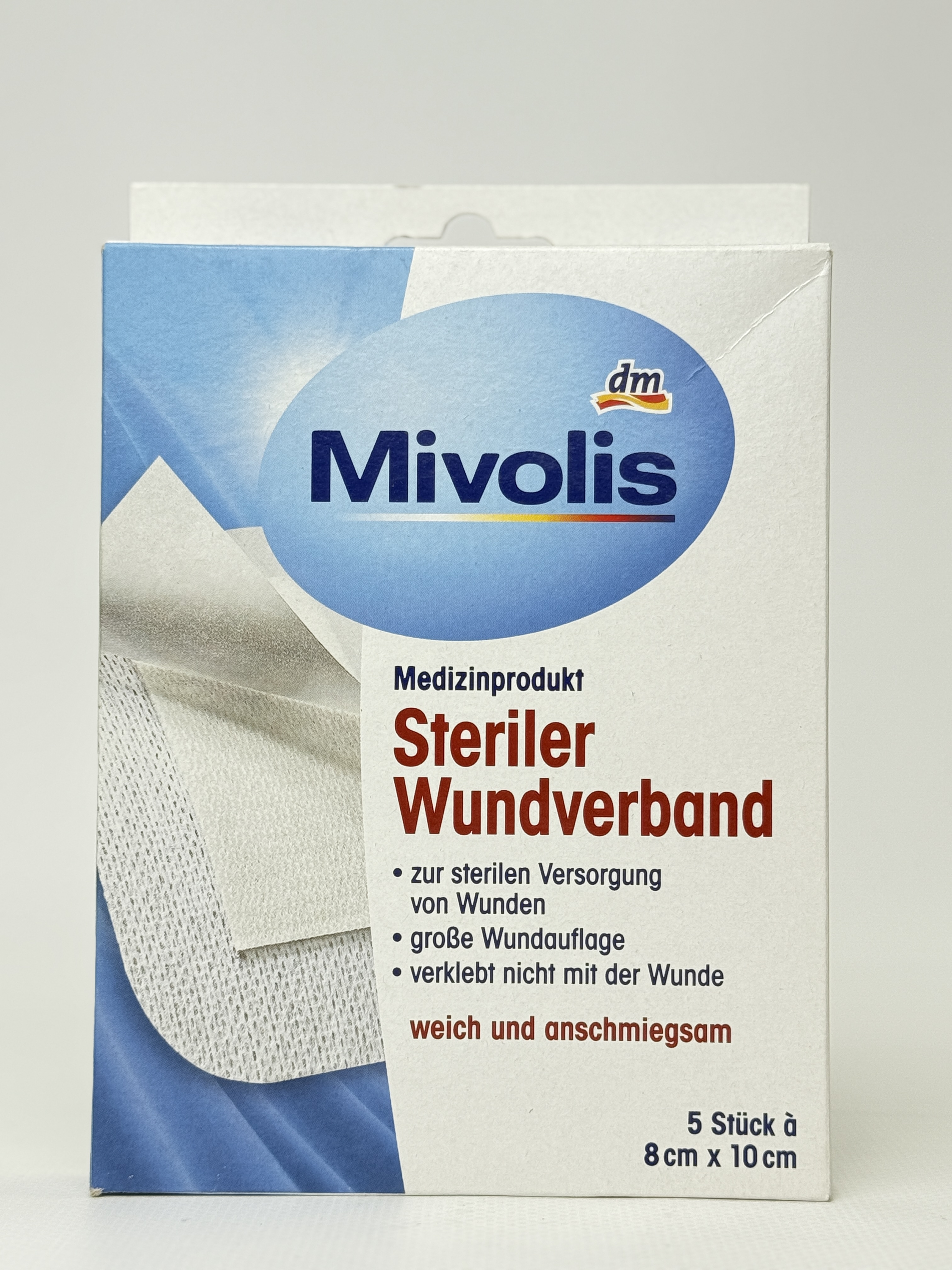 Пластир Mivolis Steriler Wundverband 5 шт. 8*10см