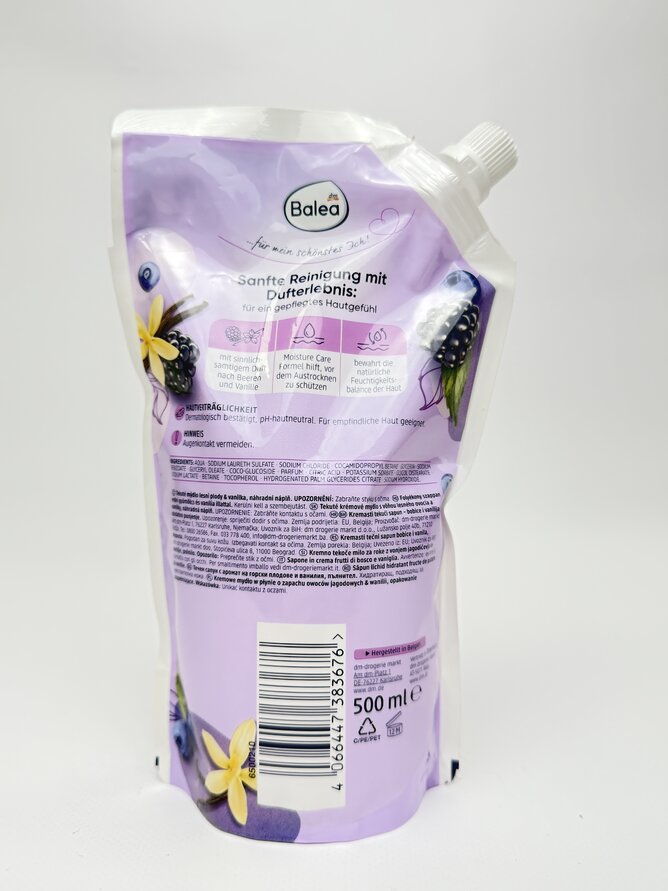 Balea - Cremeseeife Beeren&Vanille NF 500ml