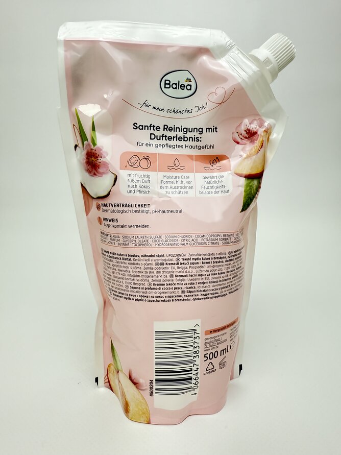Balea - Cremeseeife Kocos Pfirsich NF 500ml
