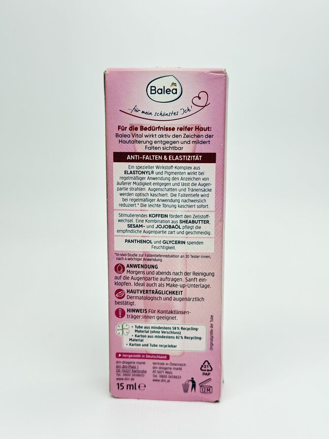 Balea - Augencreme Vital 5in1 Roll-On Роликовий крем під очі 15ml