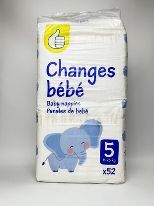 Changes Bebe - Підгузки - розмір 5 (11-25кг) 52st
