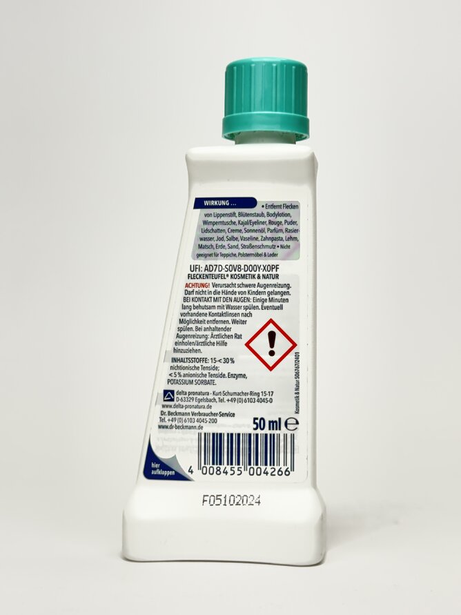 Dr. Beckman - Засіб для видалення плям від косметики Nature&Cosmetics 50ml