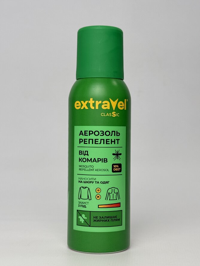 Extravel Classic аерозоль-репелент 100мл від комарів