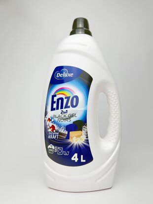 Гель для прання чорних речей 4л Dtluxe Enzo 2в1 Blak Gel
