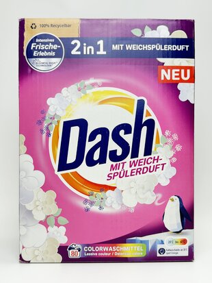 Dash Порошок для прання кольорових речей Color 2в1. 80прань 4.8кг