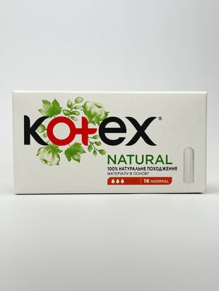 Kotex тампони Natural 16шт Normal