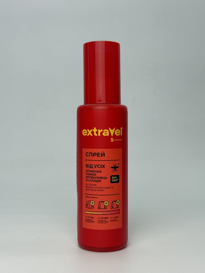 Extravel Superior Спрей 100мл від комарів 30%DEET