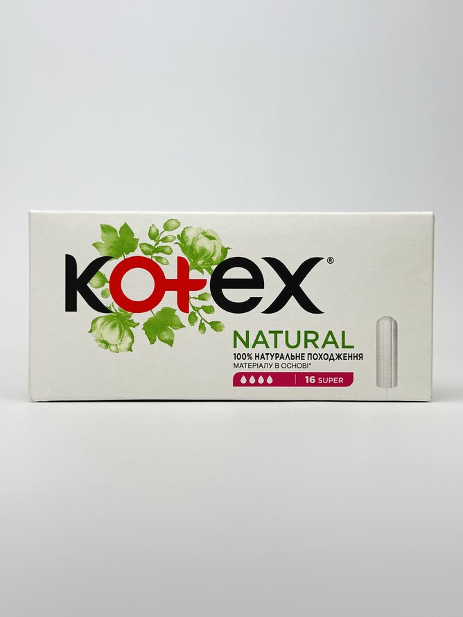Kotex тампони Natural 16шт Super