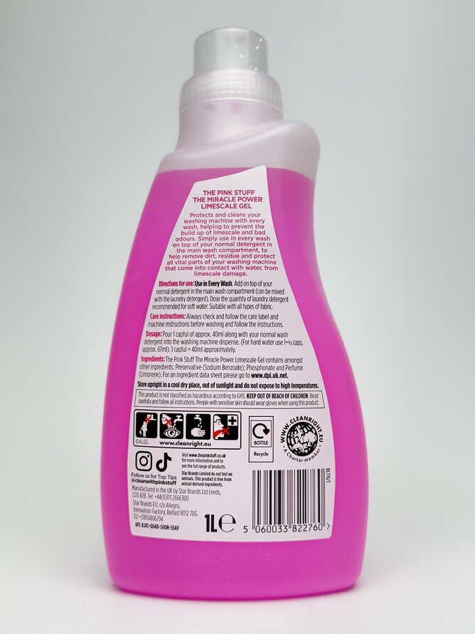 The Pink Stuff Гель проти вапняного нальоту для пральної машини 1 л