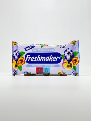 Freshmaker Серветки вологі Flower Mix. 15шт.