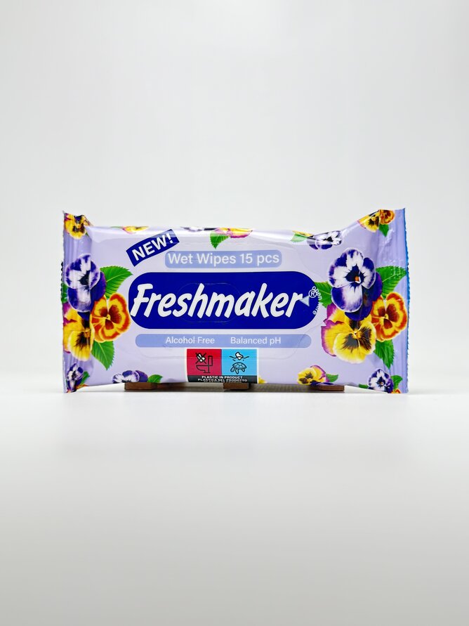 Freshmaker Серветки вологі Flower Mix. 15шт.
