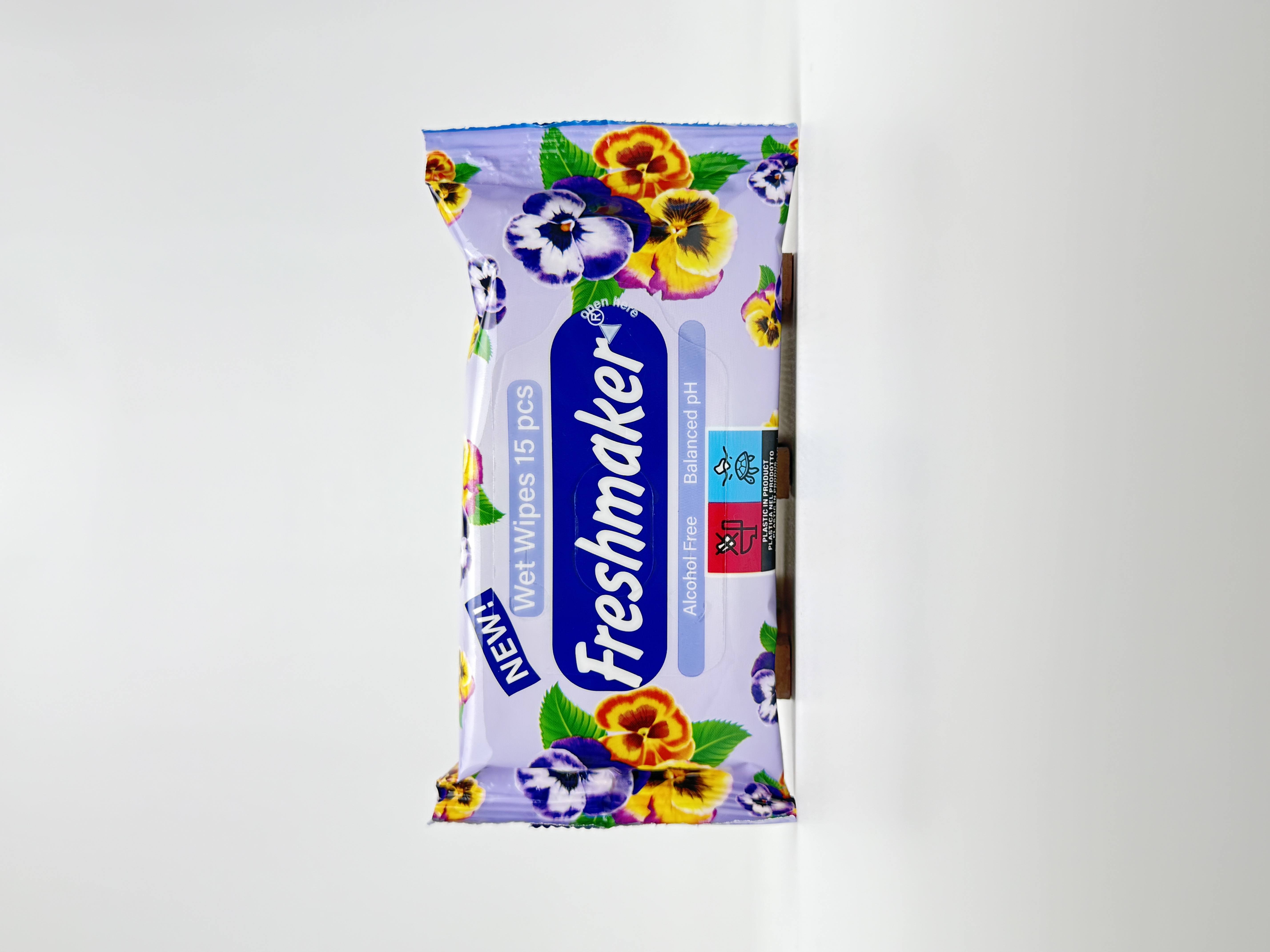 Freshmaker Серветки вологі Flower Mix. 15шт.