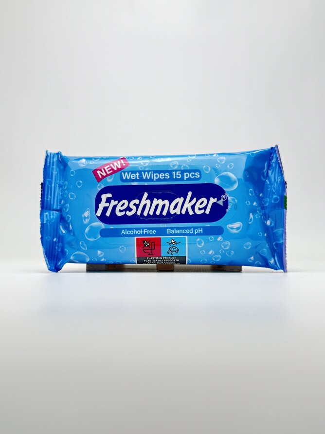 Freshmaker Серветки вологі Flower Mix. 15шт.