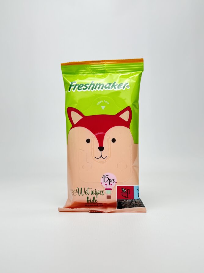 Freshmaker Серветки вологі KidsMix. 15шт.