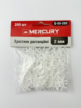 Хрестики дистанційні Mercury для плитки 2.0мм (200шт)