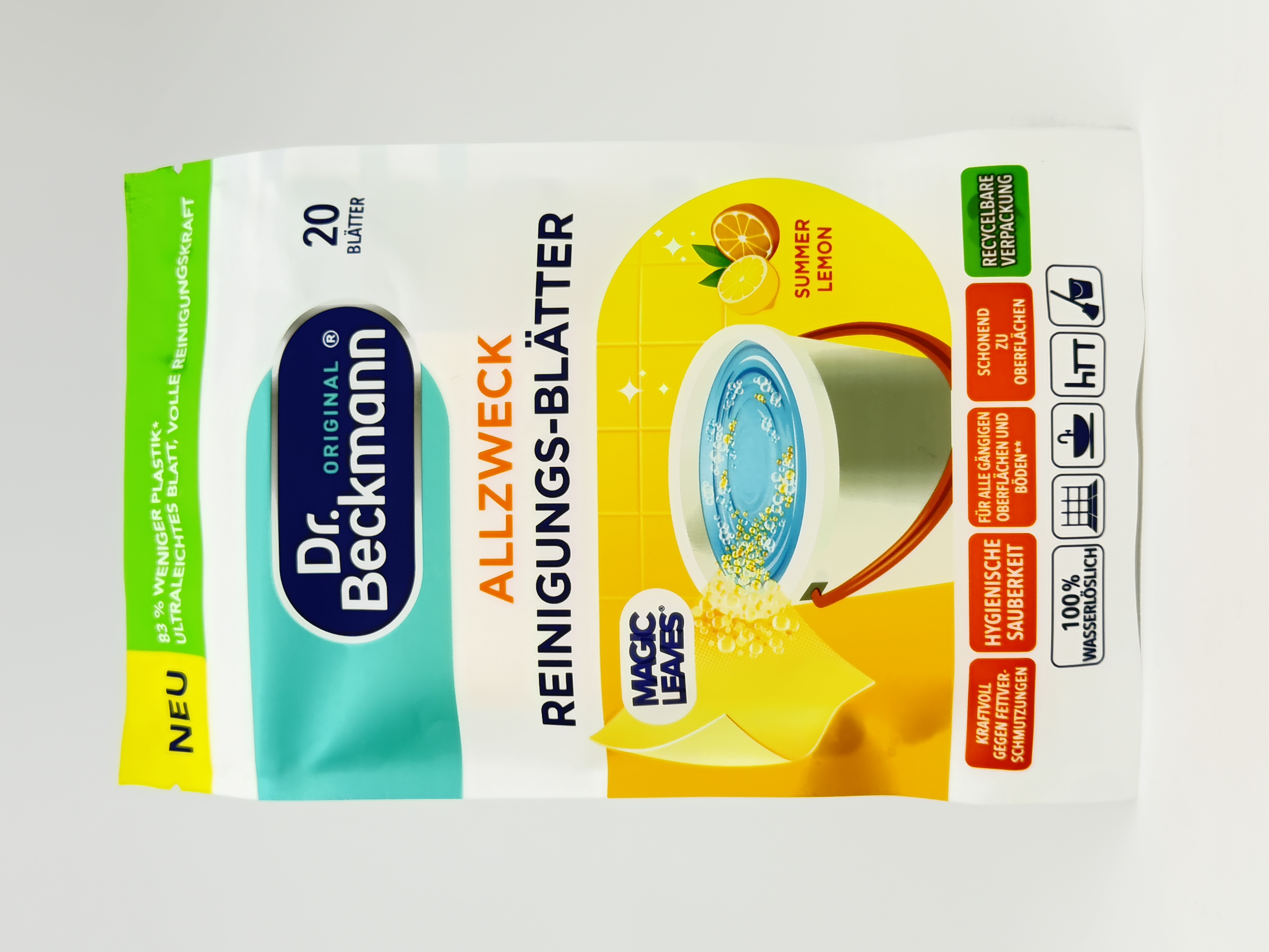 Dr. Beckman - Allzweck Reinigung Серветки для миття підлоги Summer Lemon 20st.