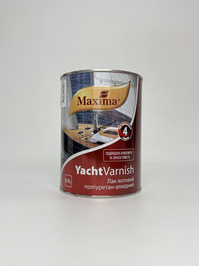 Лак яхтовий алкідно-уретановий матовий ТМ "Maxima" - 0.75 л