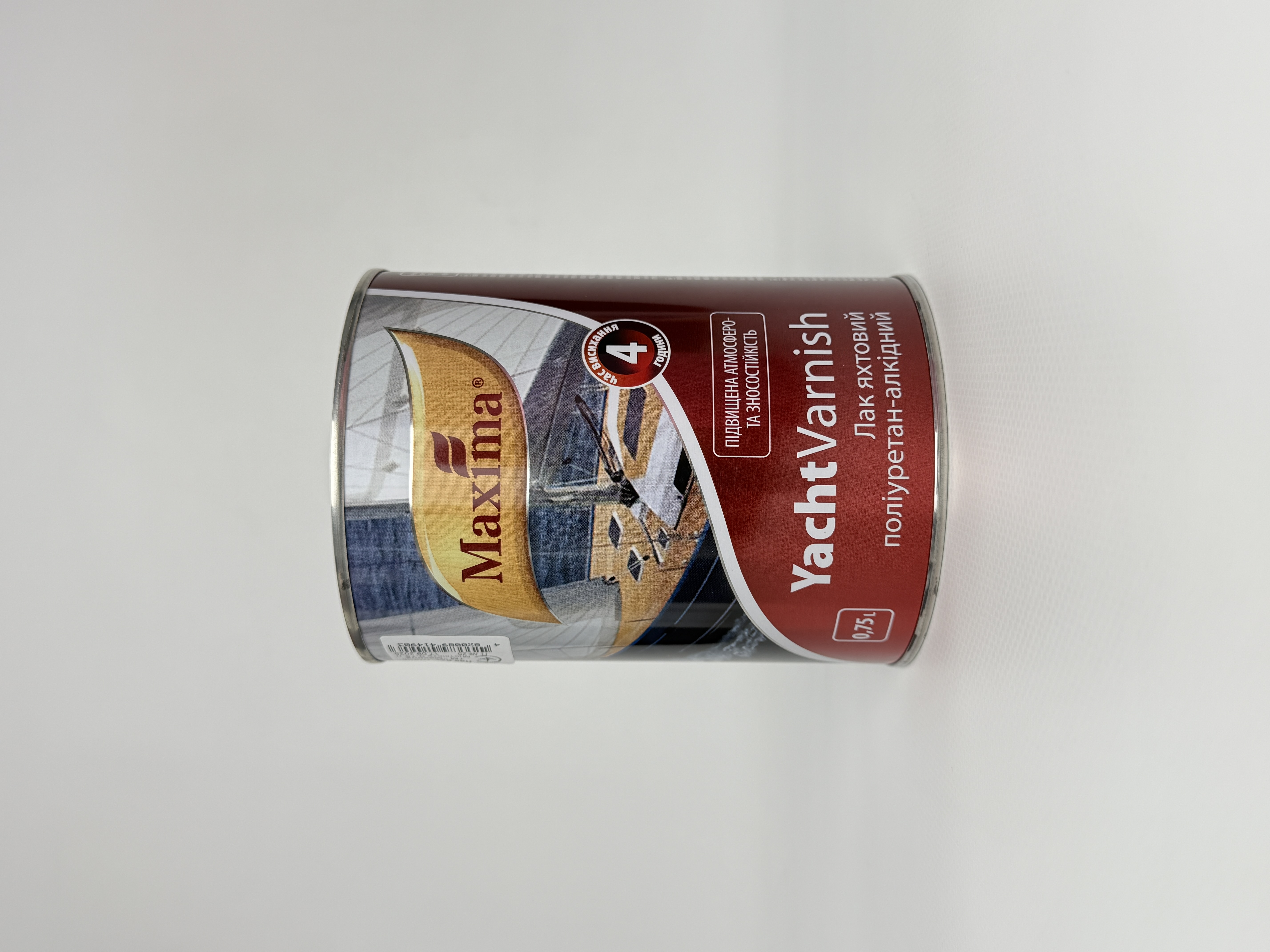 Лак яхтовий алкідно-уретановий напівматовий ТМ "Maxima" - 0.75 л