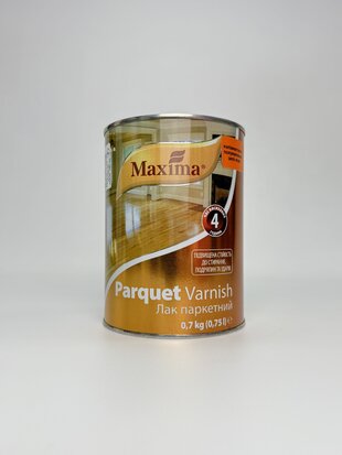 Лак паркетний алкідно-уретановий напівматовий ТМ "Maxima" - 0.75 л