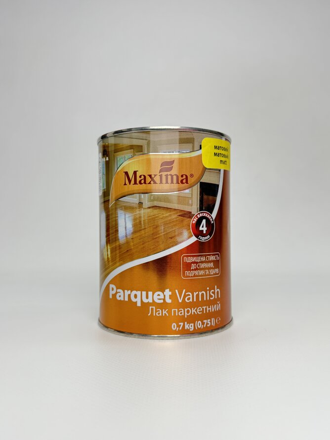 Лак паркетний алкідно-уретановий матовий ТМ "Maxima" - 0.75 л