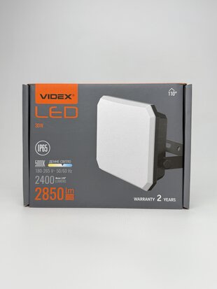 LED прожектор VIDEX F3 30W 5000K 220V Black VLE-F3-0305B