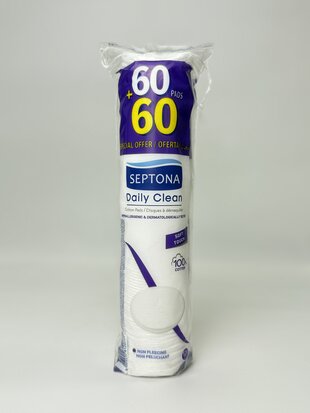 Septona ватні диски 60+60 шт.