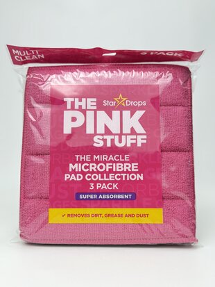 The Pink Stuff Губка-мікрофібра для прибирання універсальна 18*20 см 3 шт