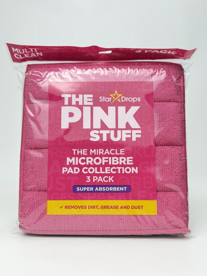 The Pink Stuff Губка-мікрофібра для прибирання універсальна 18*20 см 3 шт