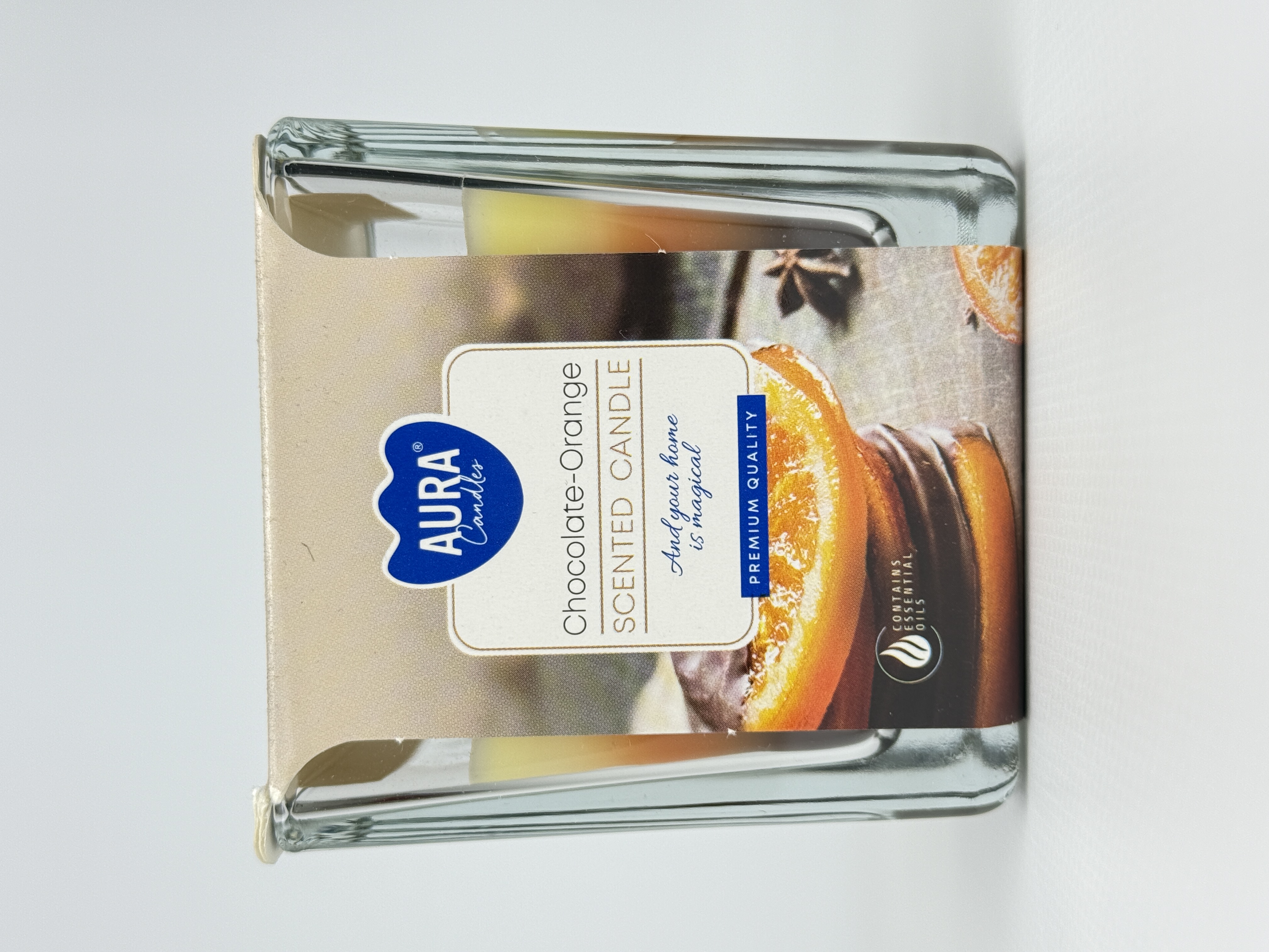 Свічка ароматна скло апельсин в шоколаді 170г