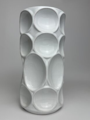 Керамічна ваза Медея L 23см Білий