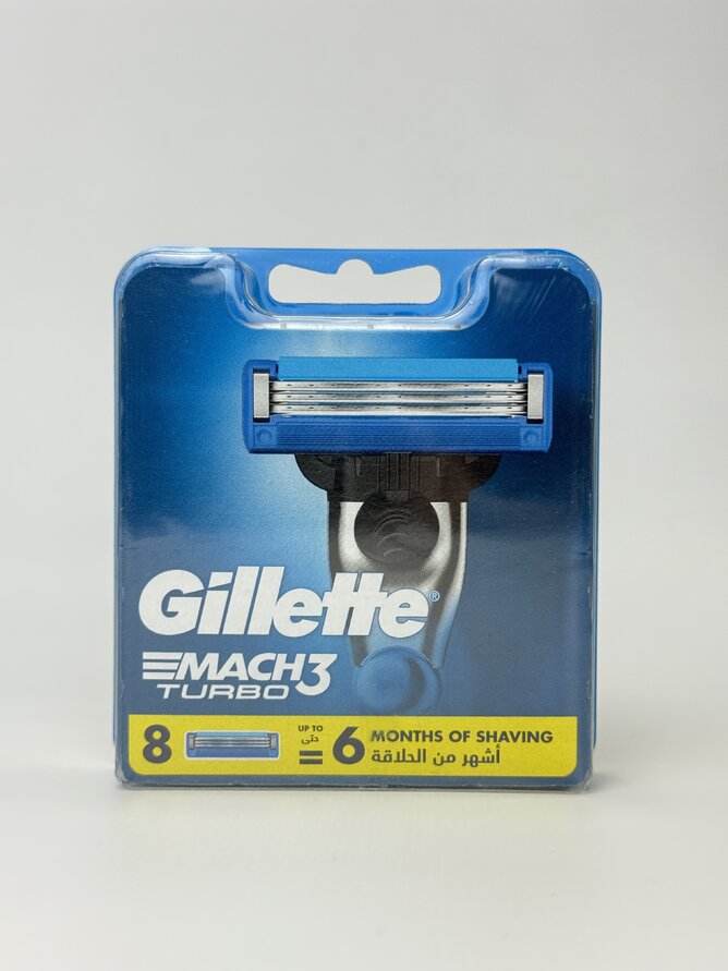 Gillette Змінні касети для гоління Mach 3 Turbo 8шт