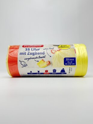Profissimo Мішки для сміття з зав'язками 35L 22St