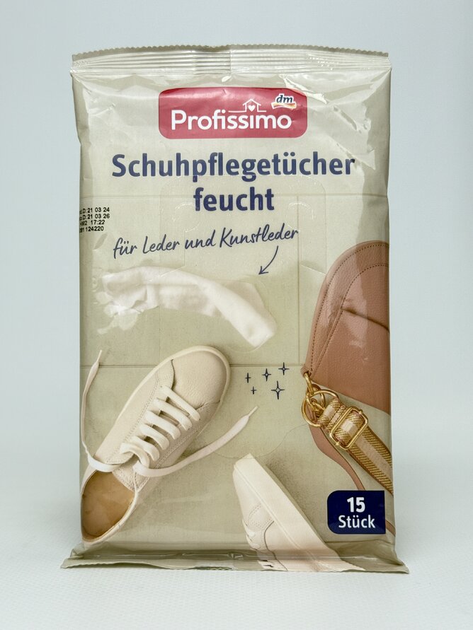 Profissimo Серветки для шкіряного взуття Schuhpflegetucher 15шт.