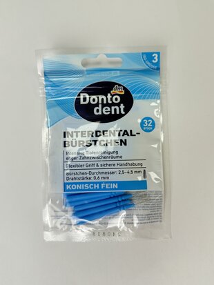 Dontodent Йоржики Interdentalbursten (розмір 3) 32шт.