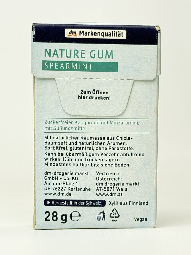 Dontodent Жувальна гумка Nature Gum Spearmint