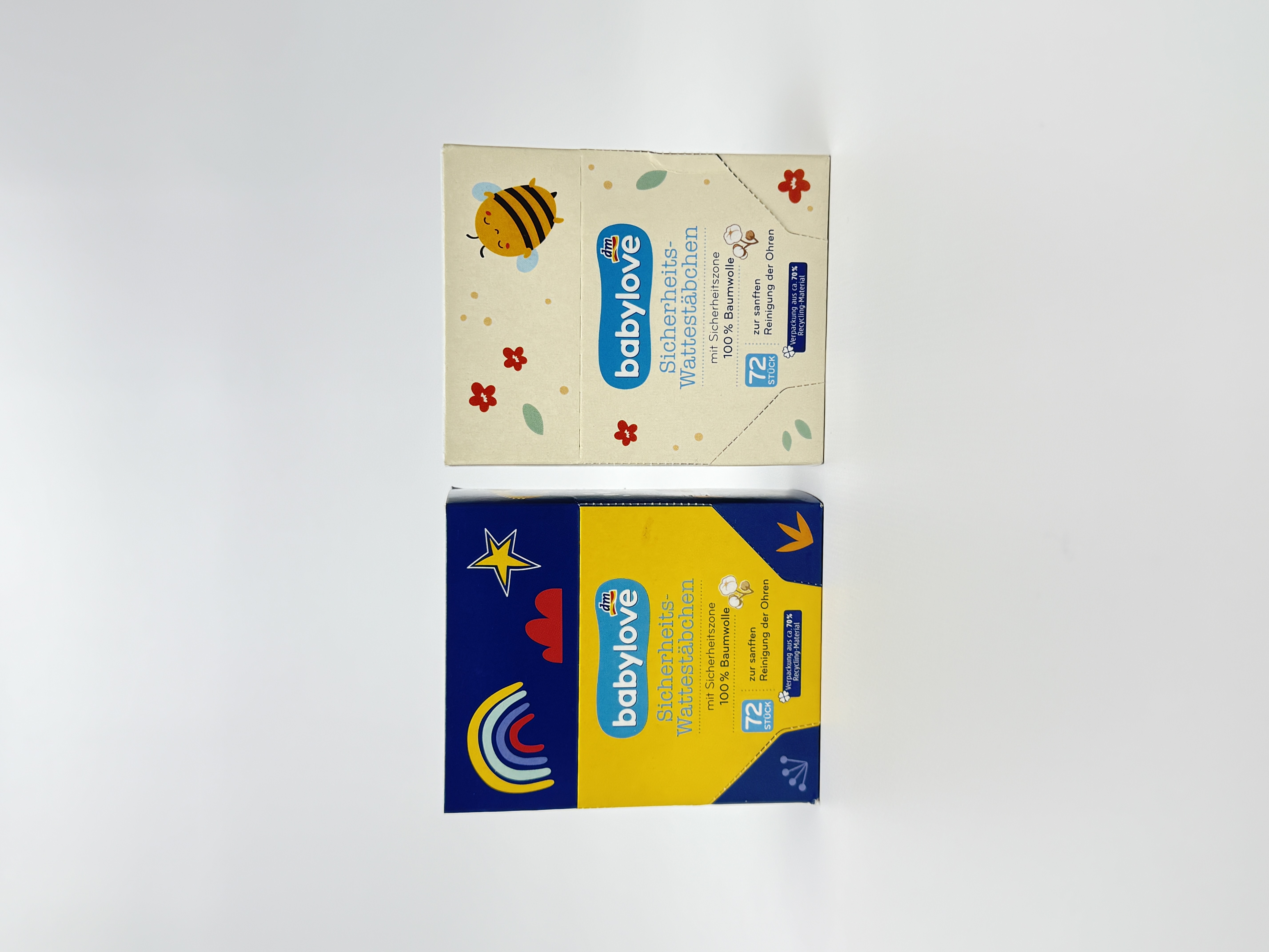 babylove Вушні палички для дітей 72шт.