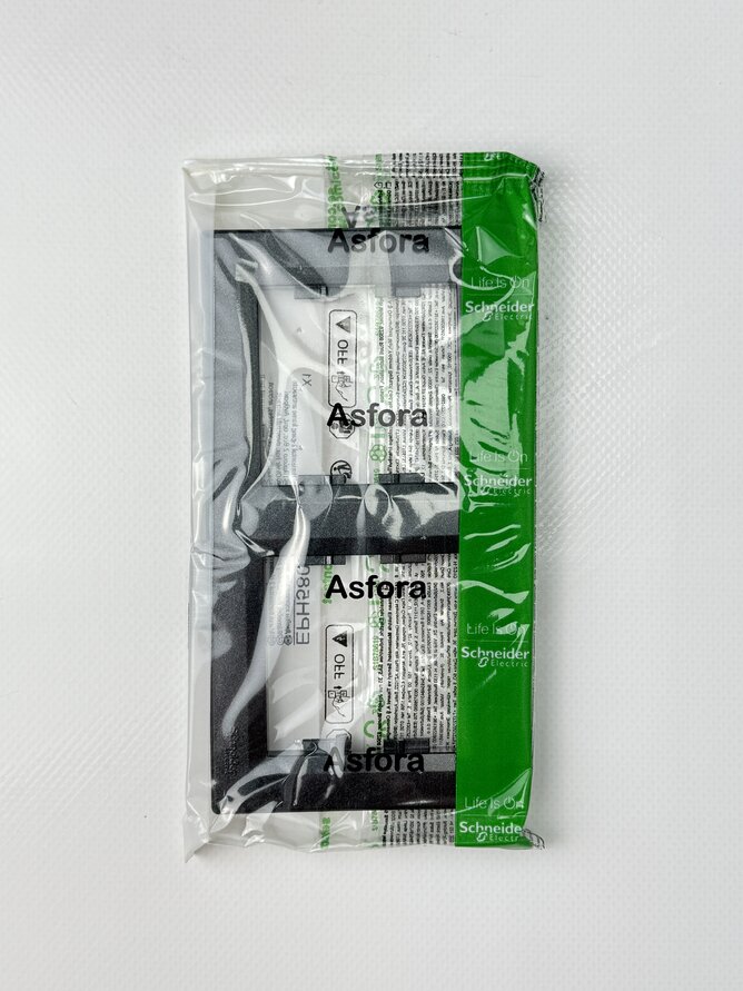 Рамка 2 горизонт. антрацит Schneider ASFORA EPH5800271