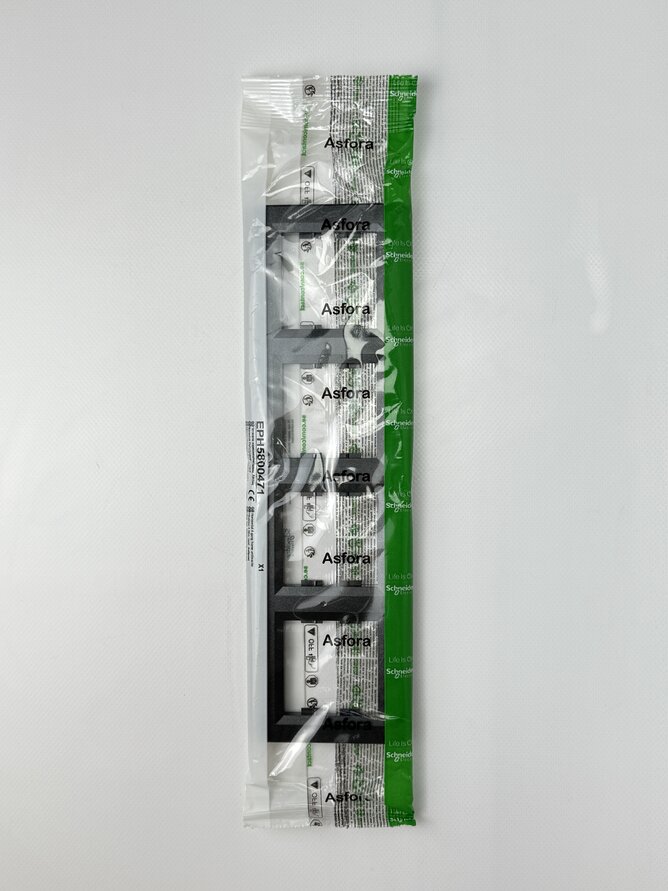 Рамка 4 горизонт. антрацит Schneider ASFORA EPH5800471