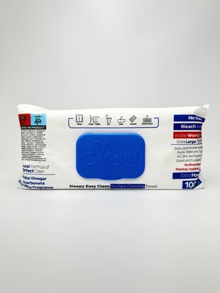Sleepy Серветки для побутового прибирання Easy Clean Bleach (100 шт.)