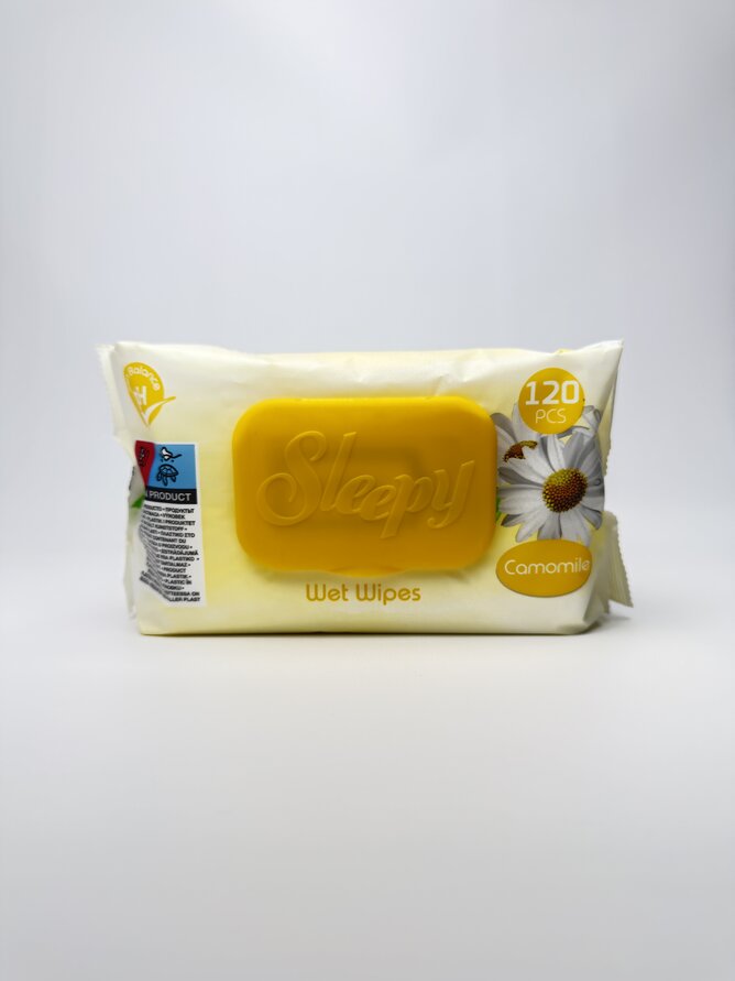 Sleepy Серветки вологі Camomile. 120шт.