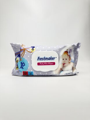 Freshmaker Серветки дитячі вологі Baby Wet Wipes. 120шт.