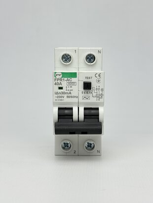 Реле захисного відключення (РЗВ) Промфактор FPR1-AC 40А/0.03А 2Р АС