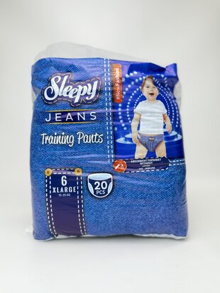 Sleepy Трусики Jeans. XLarge-6 (15-25кг). 20шт.