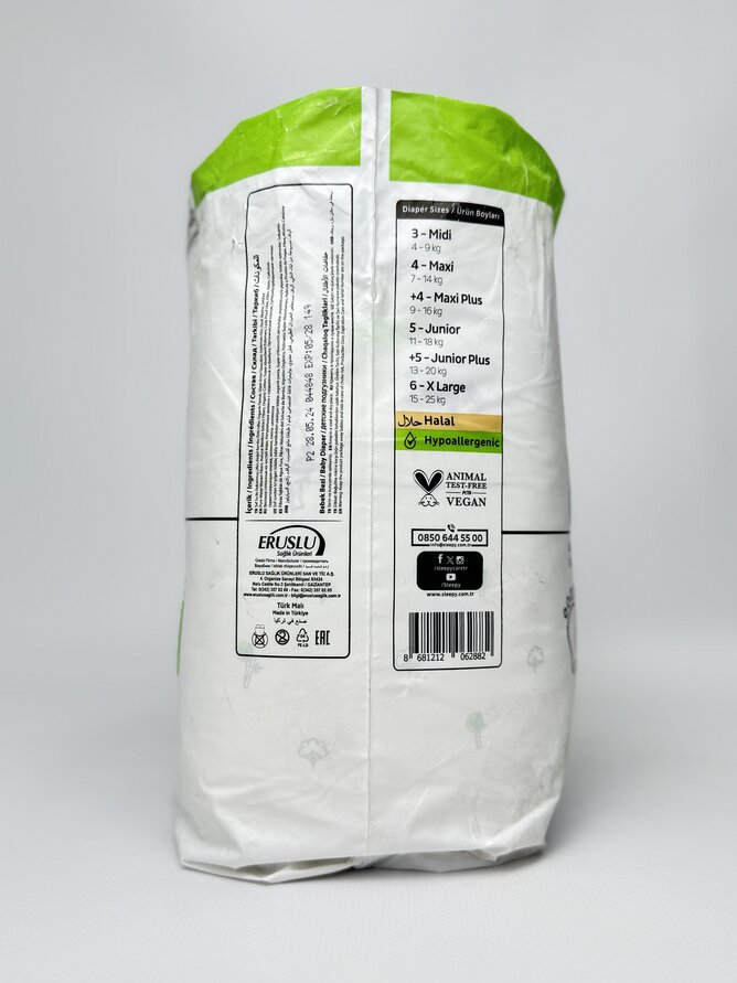 Sleepy Трусики Natural Midi-3 (4-9кг). 34шт
