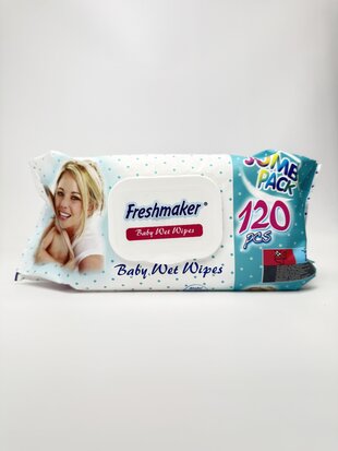 Freshmaker Вологі серветки дитячі Jumbo Pack 120шт